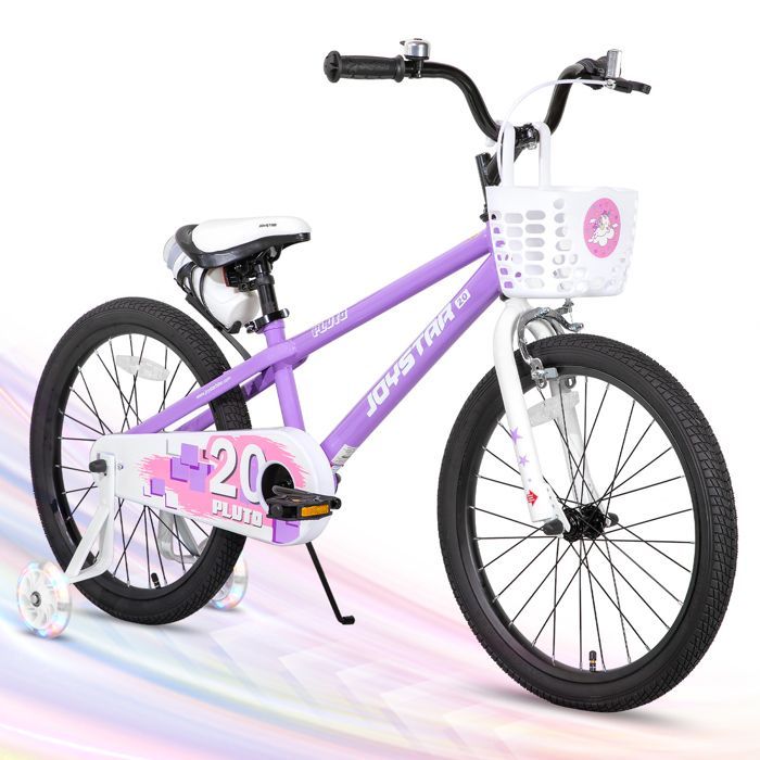 Vélo enfant - JOYSTAR - 20 pouces - Roues d'entraînement lumineuses - Porte-bidon inclus