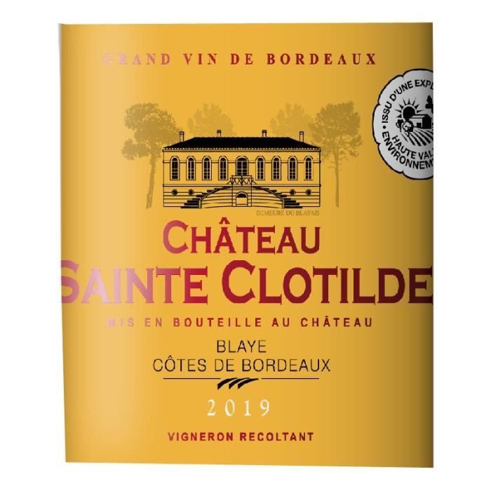 Château Sainte Clotilde 2019 Blaye Côtes de Bordeaux - Vin rouge de Bordeaux