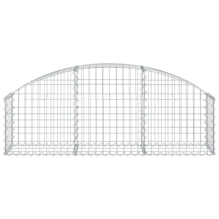 vidaXL Panier de Gabion, Cage à Gabion, Mur de Gabion, Panier à Pierre, Gabion pour Pierre Jardin Patio Extérieur, 153442