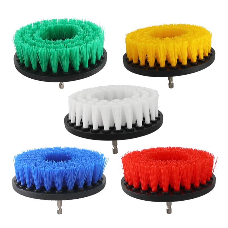 5-Zoll-Nylon-Elektrobürste, Fliesenbohrbürste für Autopflege, Waschen, Küche, Bad, Polierer, Autoreinigungswerkzeuge, Autozubehör