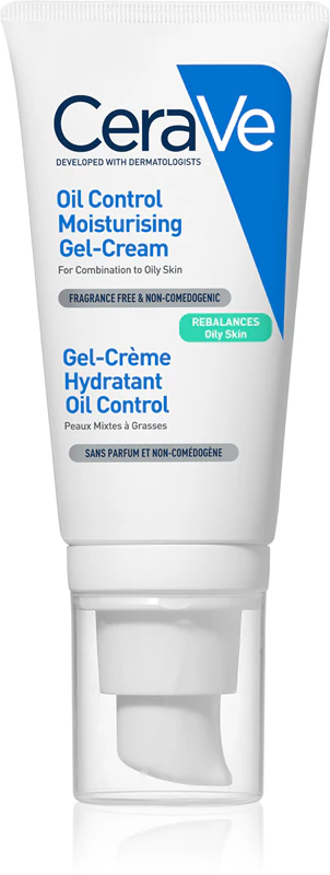 Gel-creme hidratante CeraVe Oil Control para pele mista