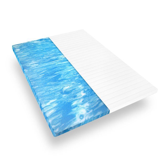 Cubrecolchón de espuma de gel 160x200 - 5 cm de grosor - Funda de microfibra suave - Cubrecolchón mullido - Materiales higiénicos