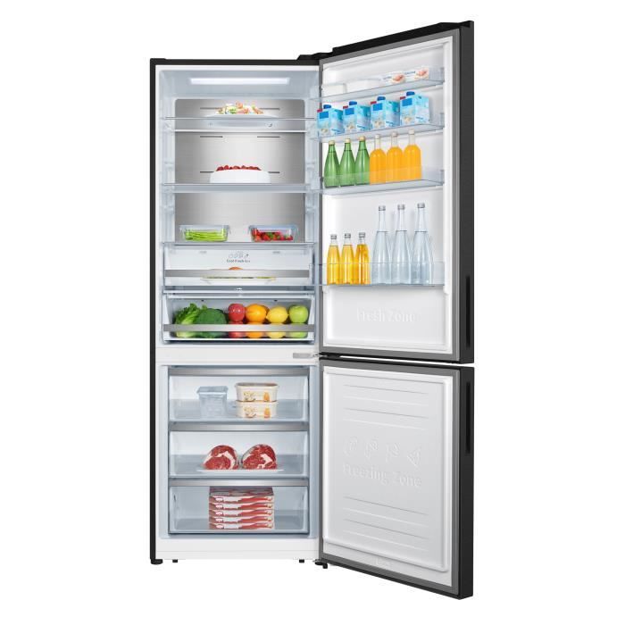 Refrigerador con congelador inferior - HISENSE - RB645N4BFE - 495L - No Frost - Negro