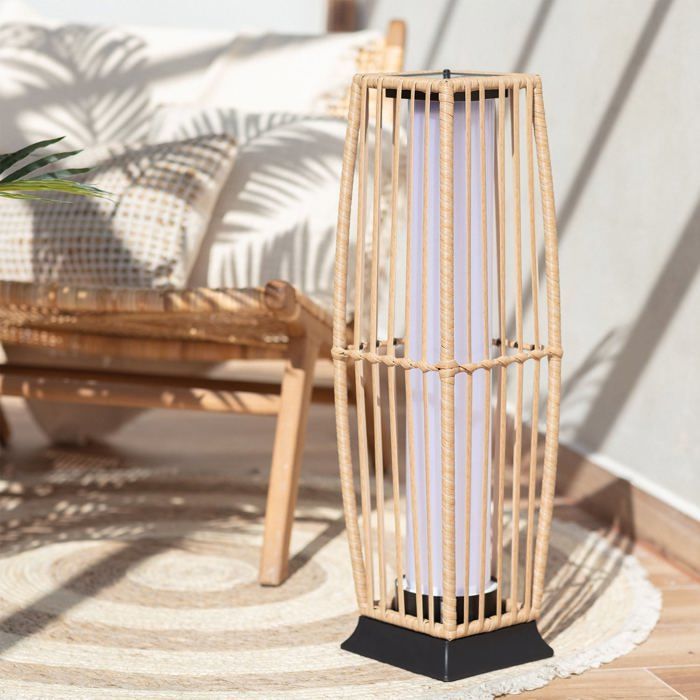 Lampadaire LED Extérieur Solaire Arley  Naturel