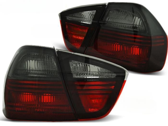 Rückleuchtenpaar für BMW 3er E90 Limousine von 2005 bis 2008, getöntes Rot - 27335722