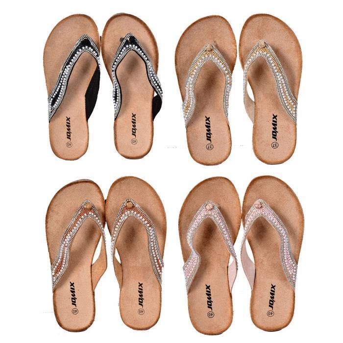 Tongs Femme - PREMIUM - SD2120 Rose - Confortable et légère - Semelle Soft Touch
