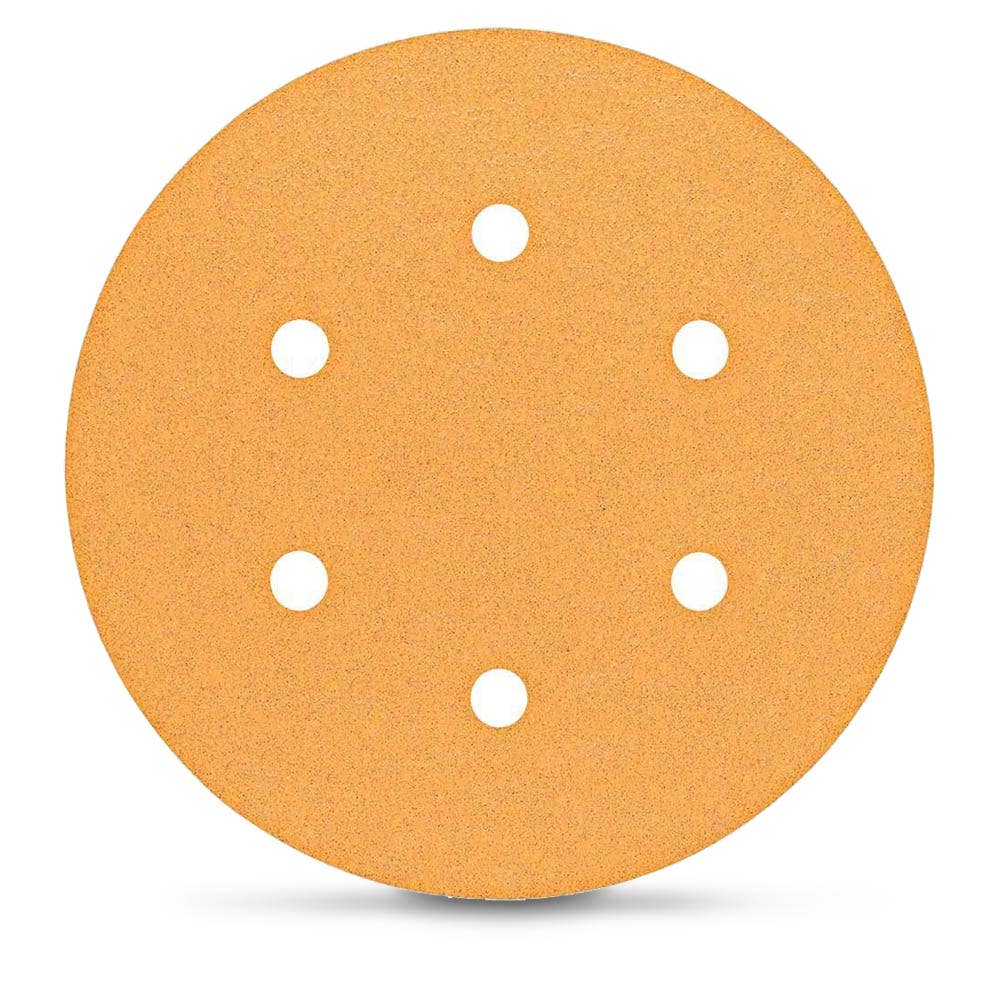 BOSCH Schleifscheibe 150 mm, Körnung 240, 6 Löcher, Klettverschluss, für Holz und Lack – C470 – 5 Stück