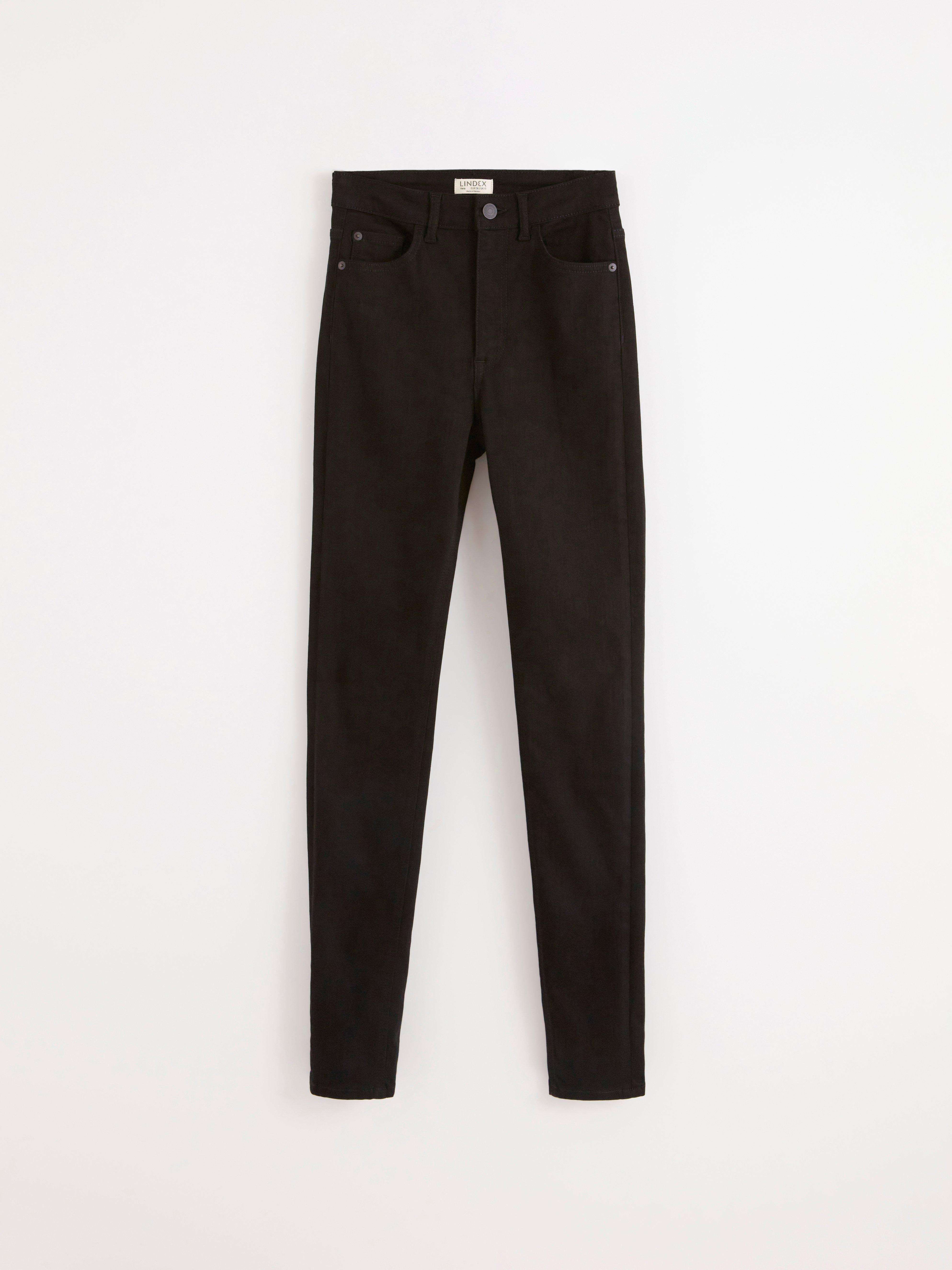 Calça jeans skinny de cintura alta VERA preta
