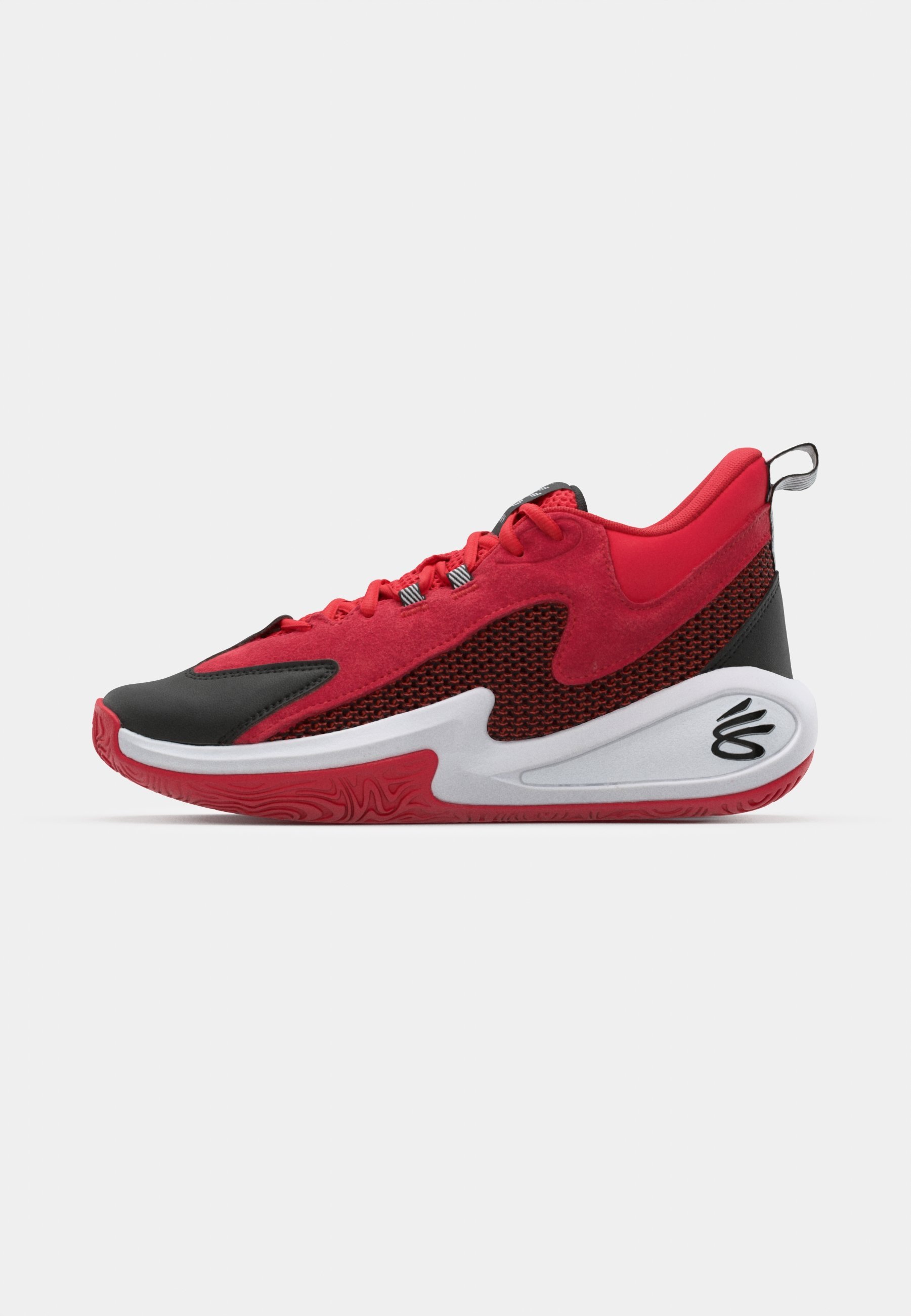 Under Armour CURRY 3Z 25 UNISEX - Scarpe da basket - rosso/bianco/nero