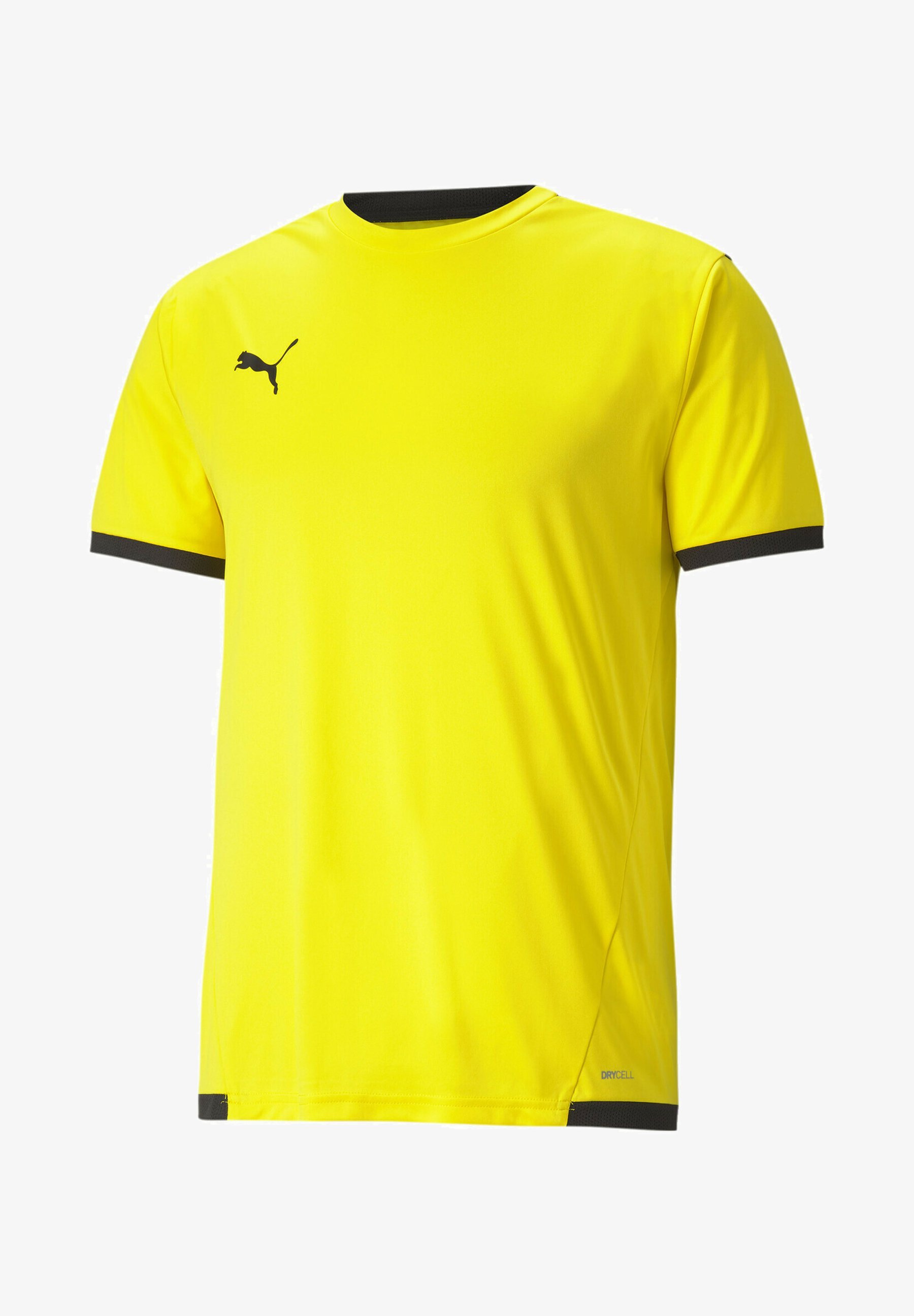 Puma TEAMLIGA - Sport T-shirt - cybergeel puma zwart
