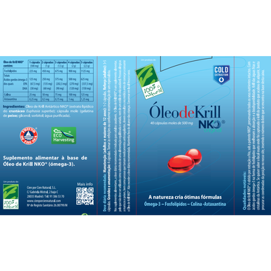 Olej z kryla NKO 100% naturalny suplement wspomagający poziom cholesterolu 40 kapsułek