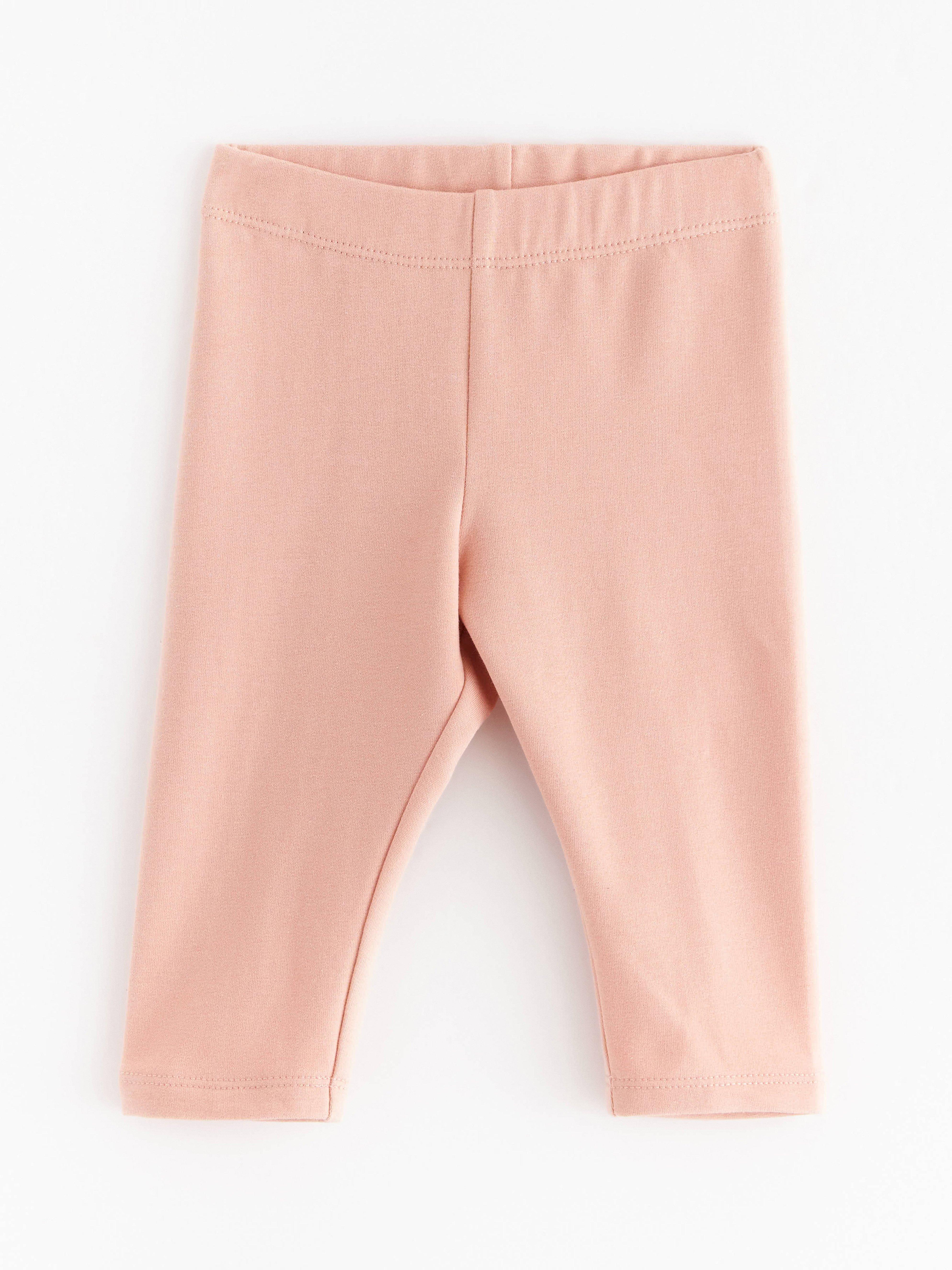 Legíny s kartáčovanou vnitřní stranou Dusty Pink