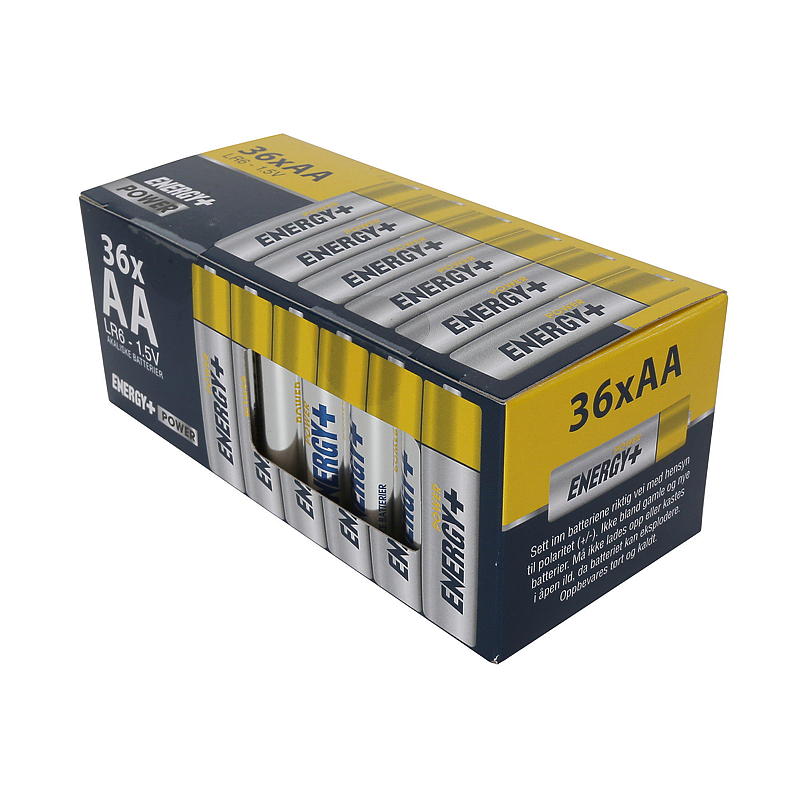 Piles AA Power Energy, paquet de 36, Power Energy