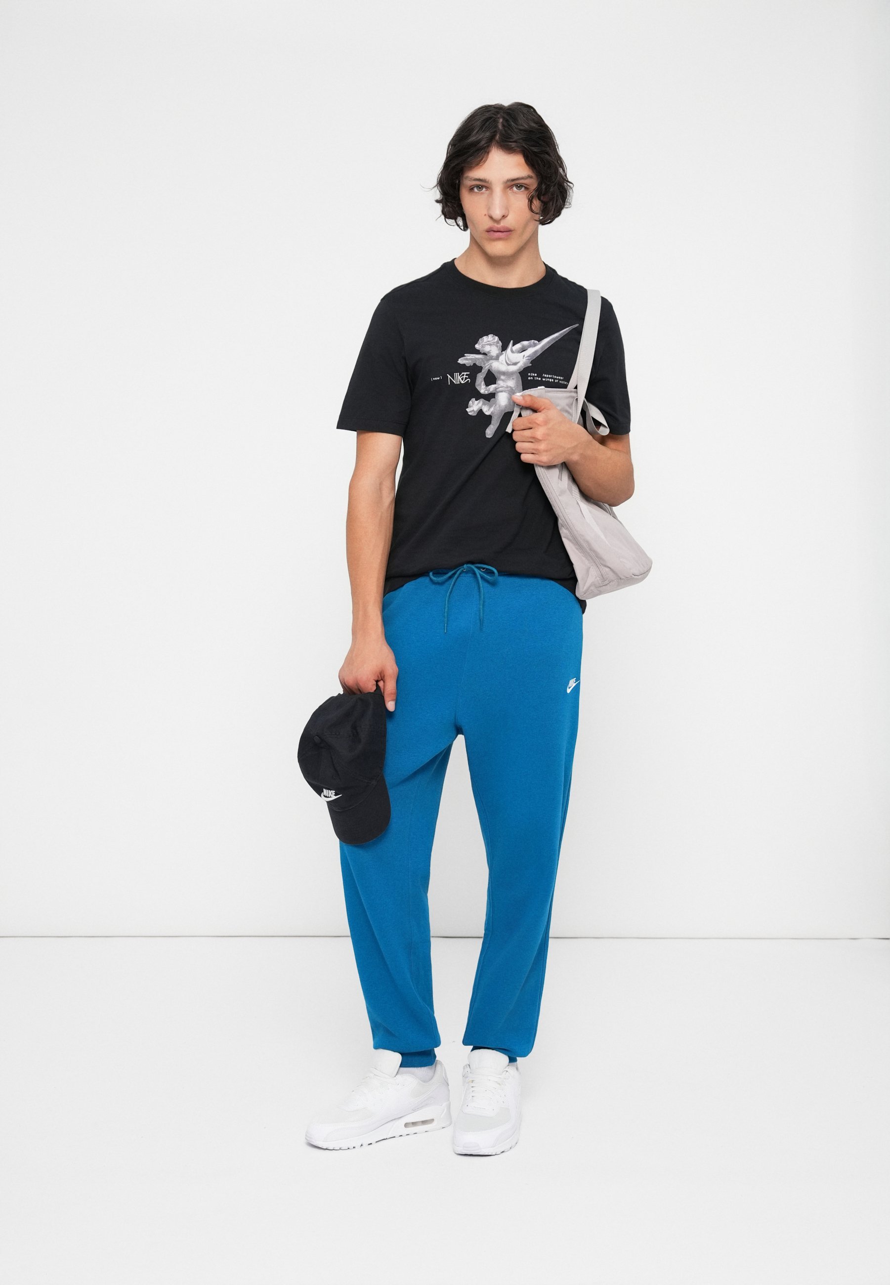 Nike Sportswear CLUB JOGGER - Spodnie dresowe - zielony abyss/biały