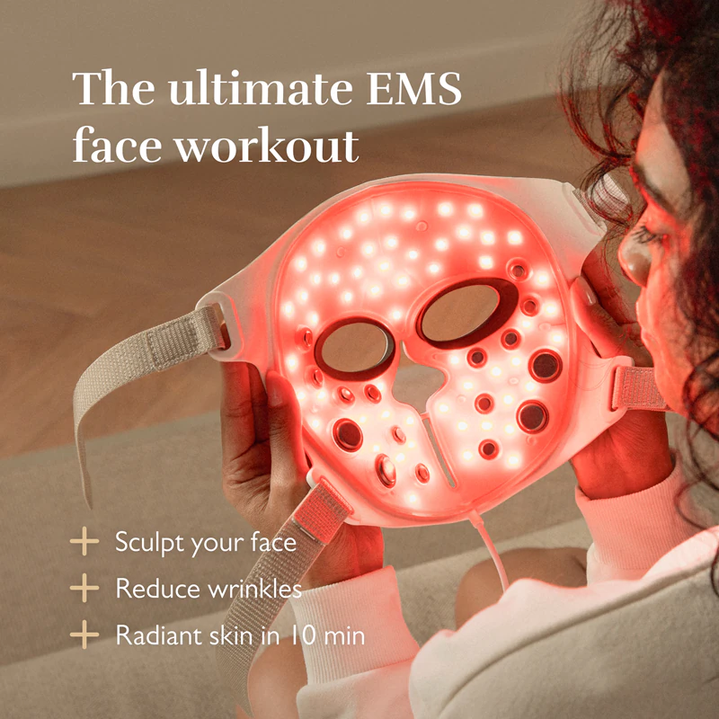 Máscara facial antirrugas Silk'n LED&EMS com tecnologia LED e EMS