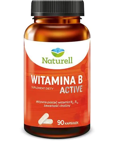 Naturell Witamina B Active, Kompleks witamin z grupy B, Kapsułki