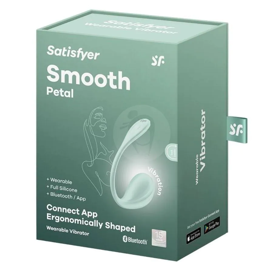 Satisfyer Smooth Petal mint wibrujące jajko