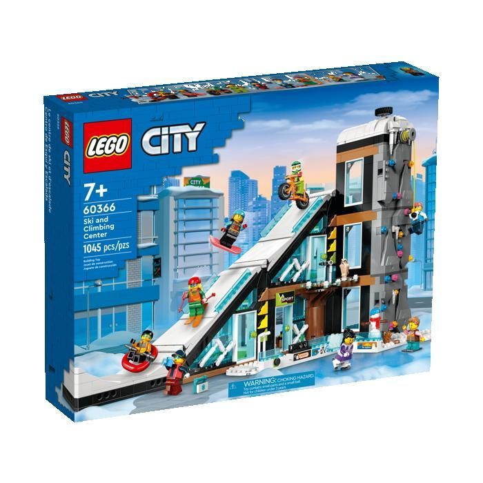 LEGO city 60366 Le complexe de ski et d’escalade Cadeaux Jouets Objets de collection 7+