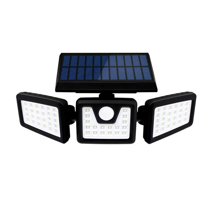 OPTEX Spot Solaire 3 Têtes Projecteur Avec IR 800 Lumens