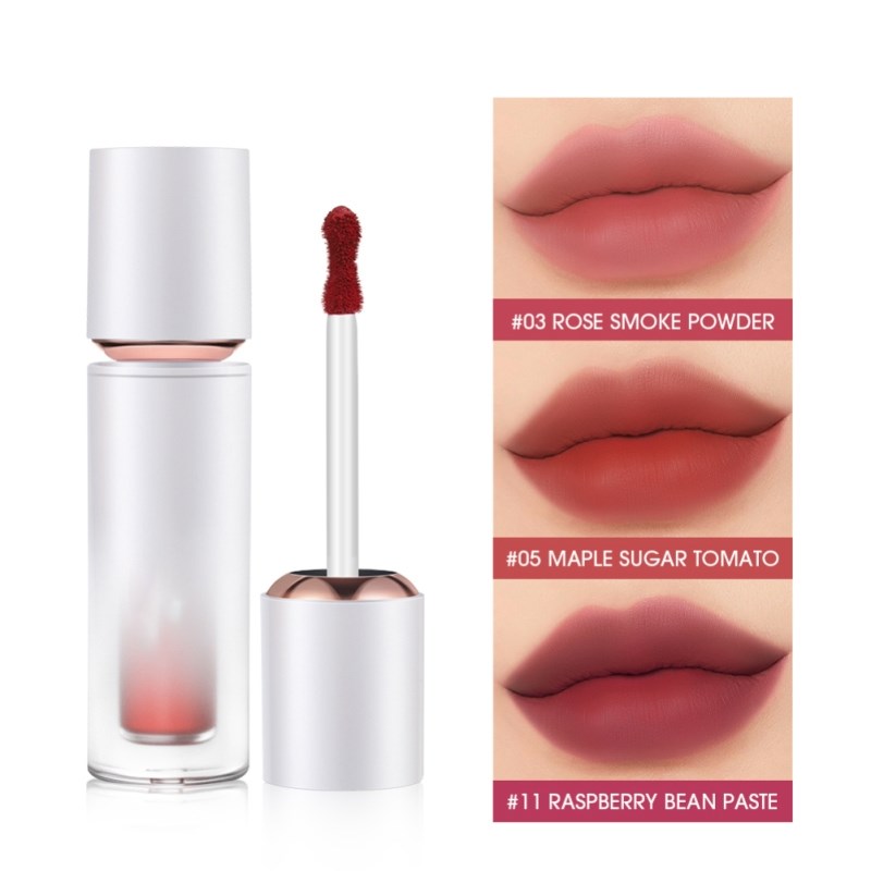 Gloss à lèvres mat velours, 12 couleurs, maquillage, pigment teinté, waterproof, longue tenue, pour femmes, cosmétique TSLM1
