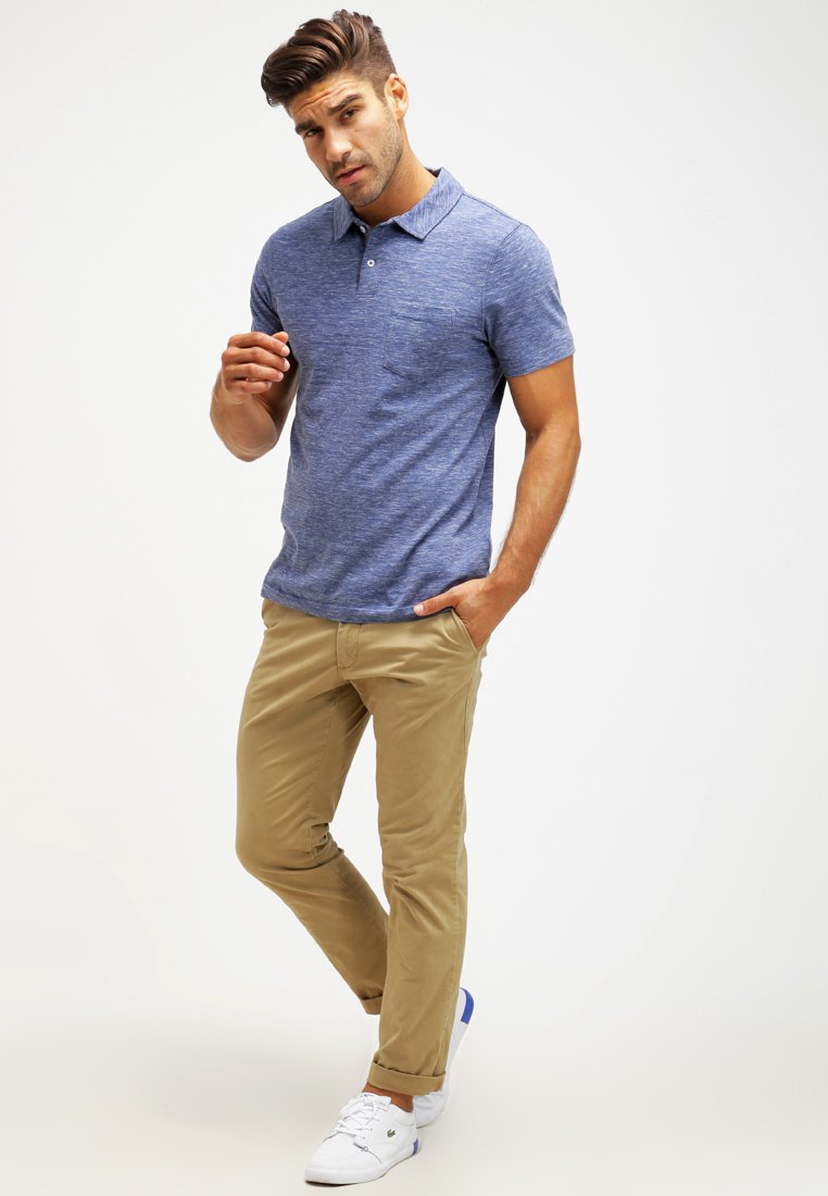 Pier One poloshirt - blauw gemêleerd