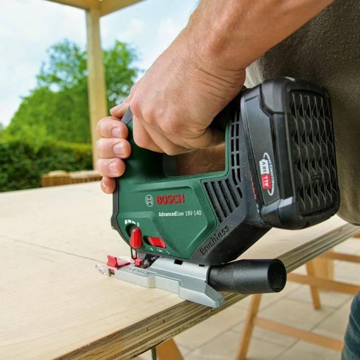 Sierra de calar de 18 V y 140 mm - BOSCH - AdvancedSaw - Batería de 18 V y 2,0 Ah + cargador
