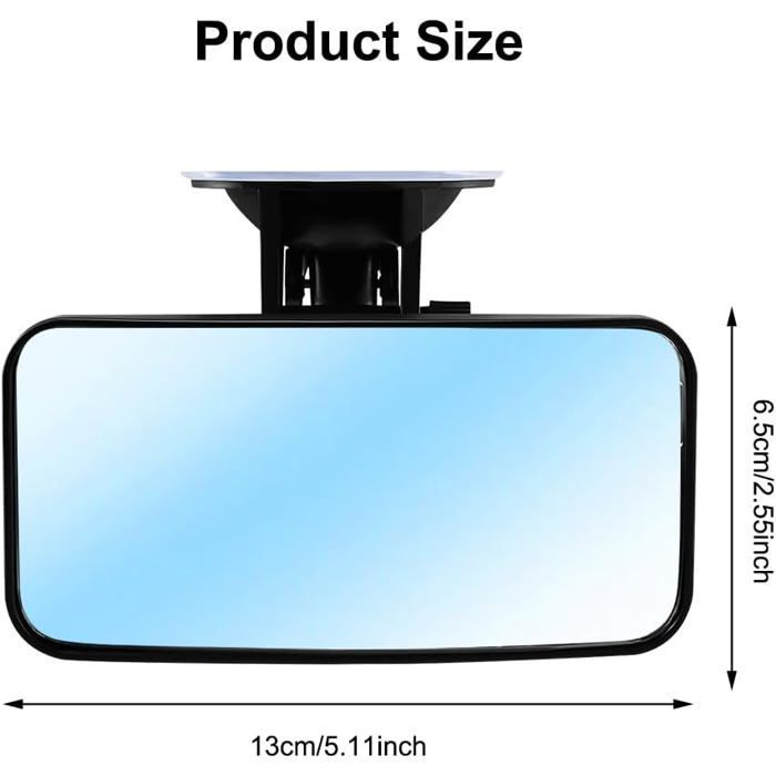 Espelho retrovisor para cadeirinha de bebê - FEBEST - Espelho giratório 360° - Ventosa e presilhas de mola