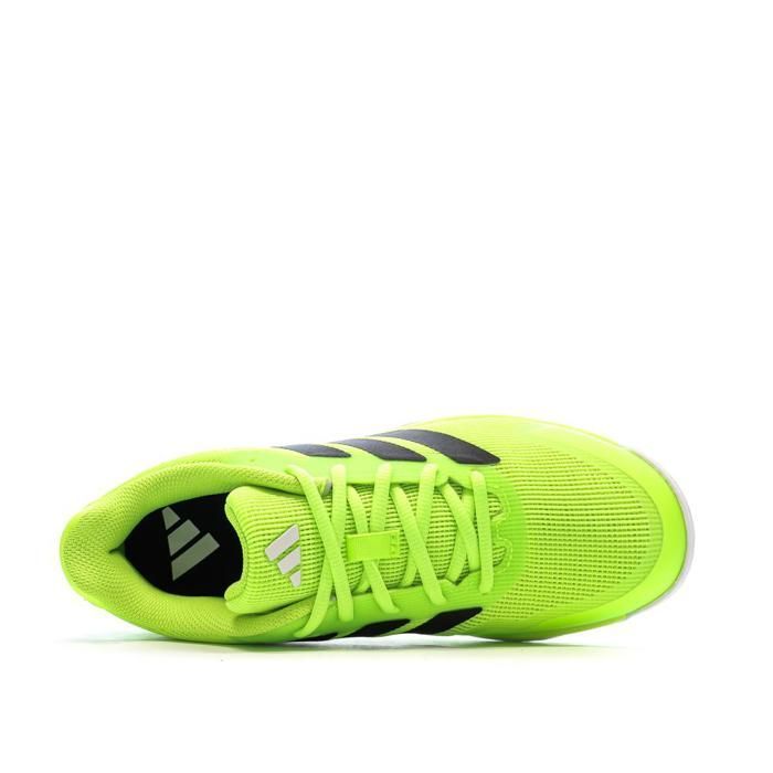 Zapatillas de pádel Adidas Ubersonic de color amarillo fluorescente