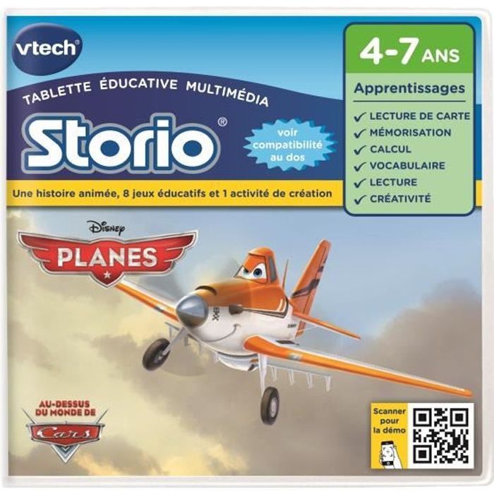 Storio Educational Game - VTECH - Planes - Level 2 - Compatible with all tablets - Ages 4 to 7