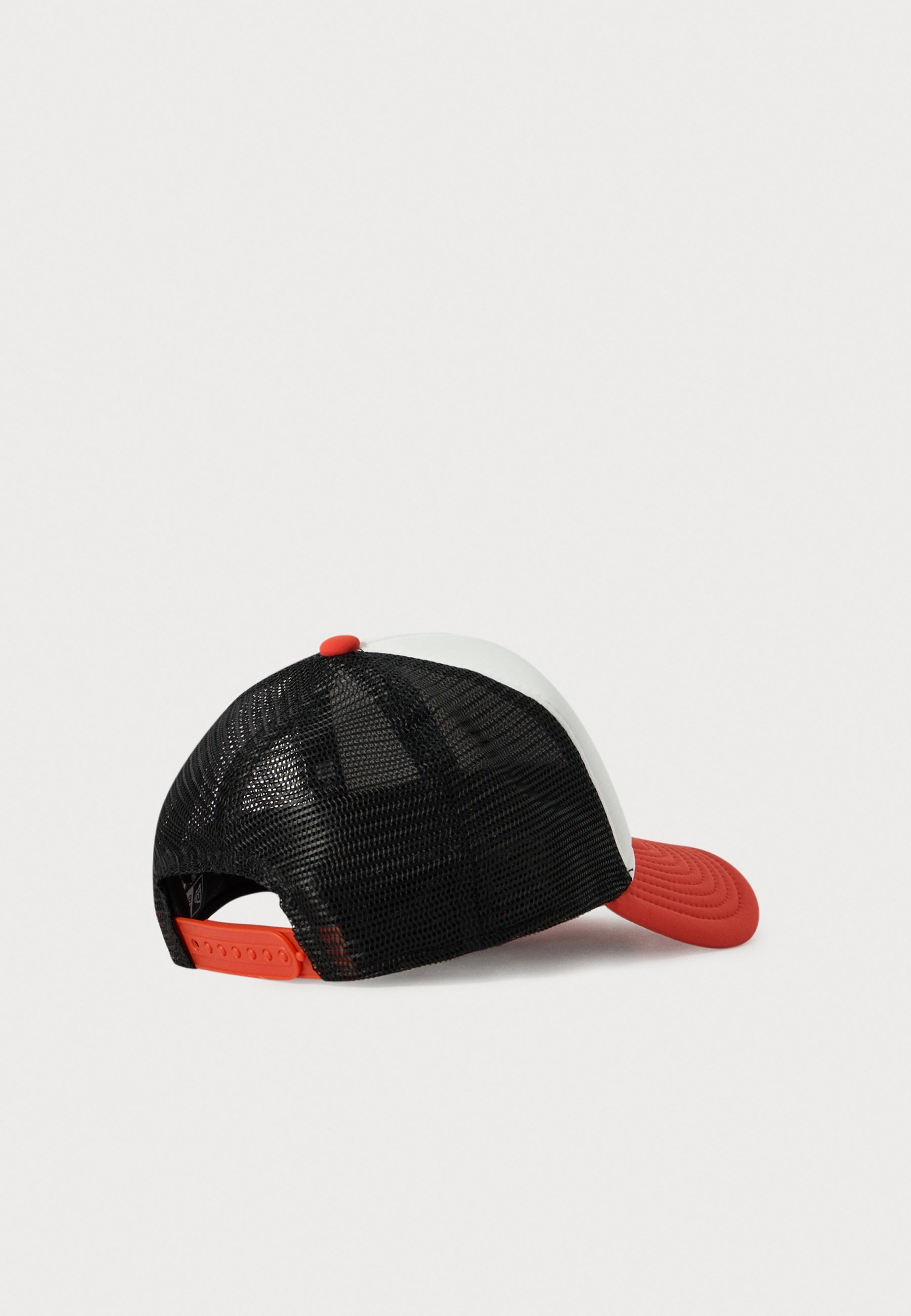 Boné New Era Trucker Unissex - branco/laranja/azul escuro