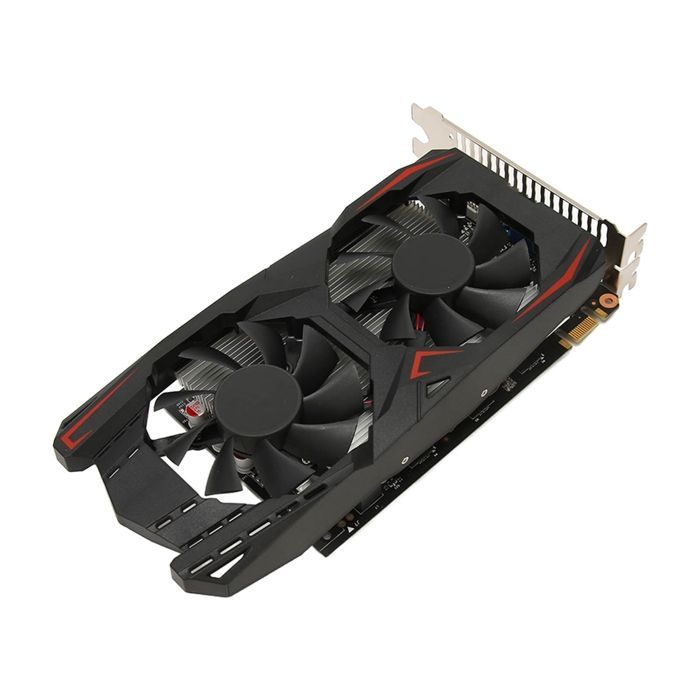 Tarjeta gráfica Qiilu GTX 1050 Ti de 4 GB GDDR5 de 128 bits para juegos de PC de escritorio: rápida y con doble ventilador.