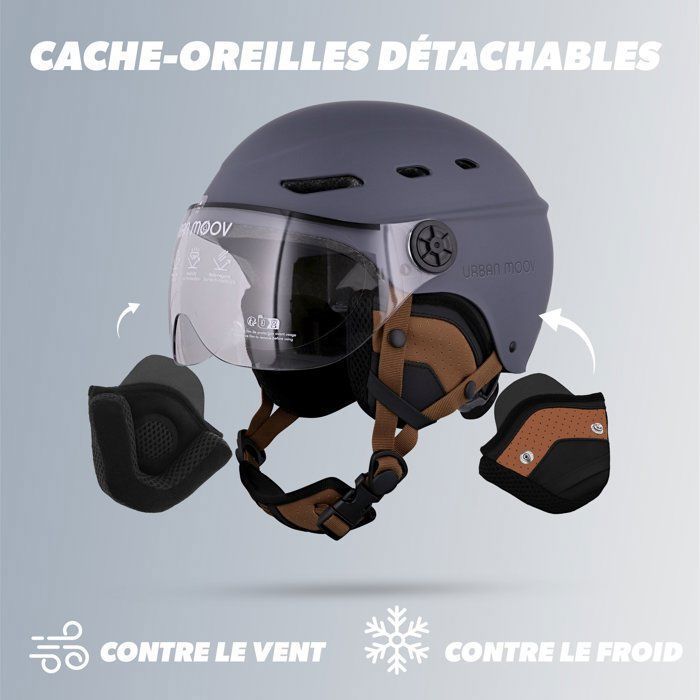Casque de Protection - T'NB - Visor - Taille M - Visière Anti-rayures - Ventilation Optimale