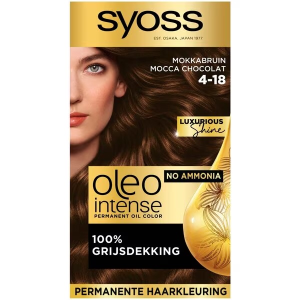 Syoss Oleo Intense barva za lase 4-18 Mocha rjava
