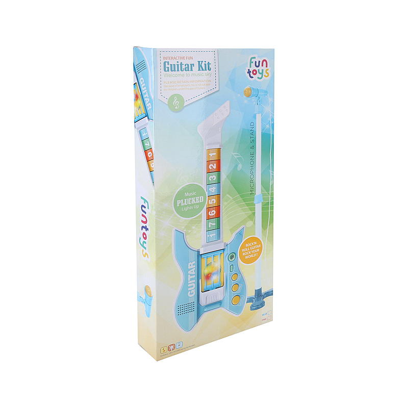 Chitarra elettrica FunToys con microfono