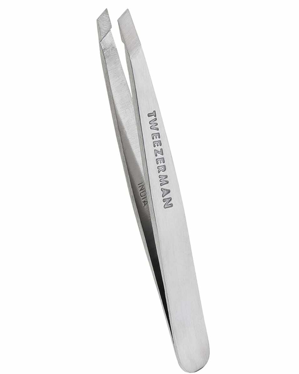 TWEEZERMAN MINI SLANT TWEEZER CLASSIC STAINLESS STEEL