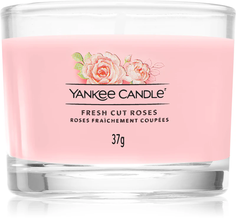 Amostra de rosas frescas cortadas da Yankee Candle Signature
