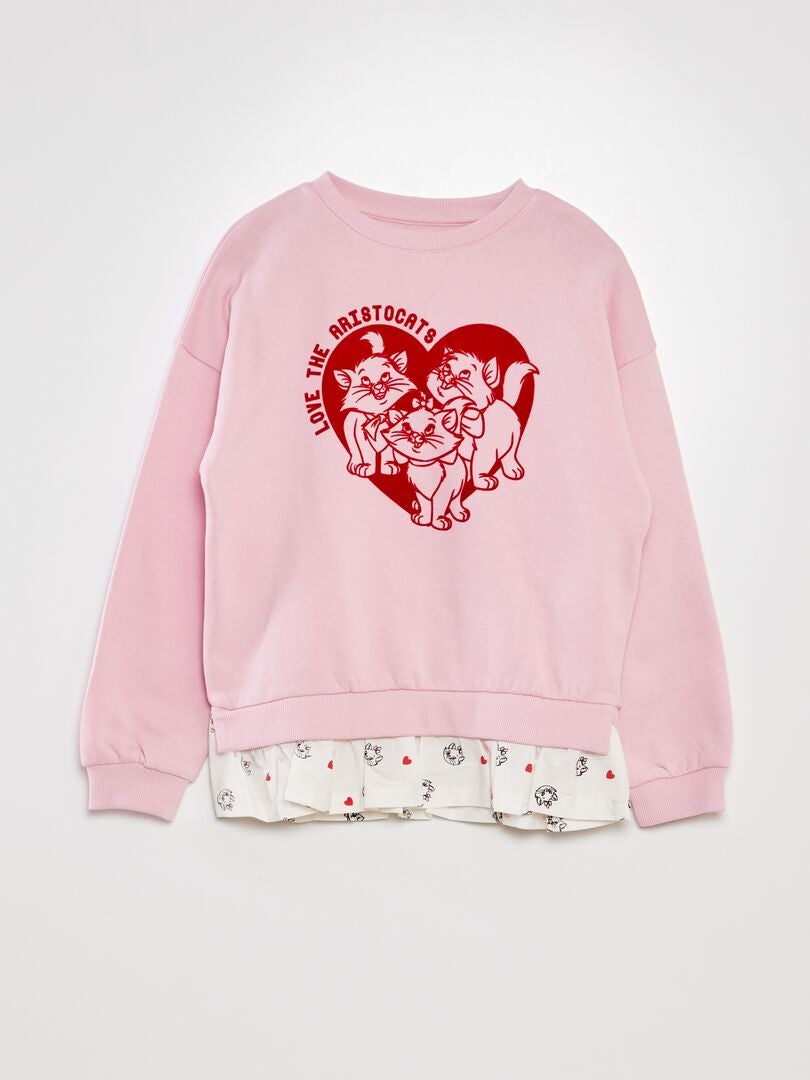 'Minou' 'The Aristocats' 2-in-1 sweatshirt - ROZE