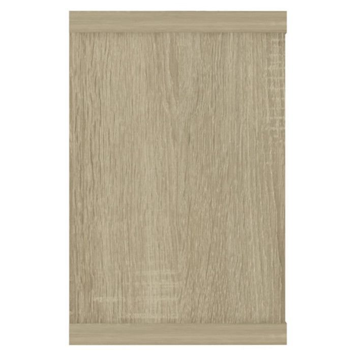vidaXL Kuutiomainen seinähylly 2 kpl Sonoma-tammi 60x15x23 cm lastulevy