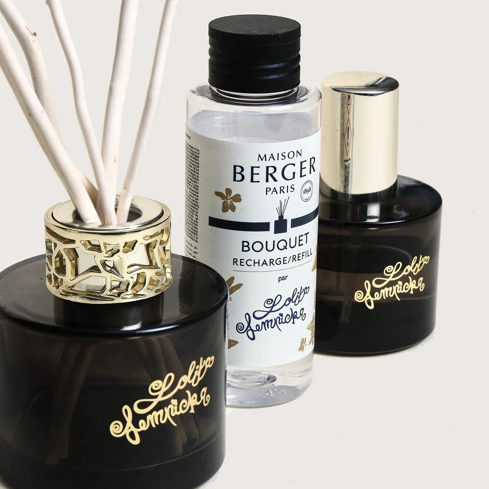 Bouquet Parfumé LOLITA LEMPICKA - Duo Mini Bouquet e Spray Noir - Diffusore di Profumo, Profumo per Diffusore