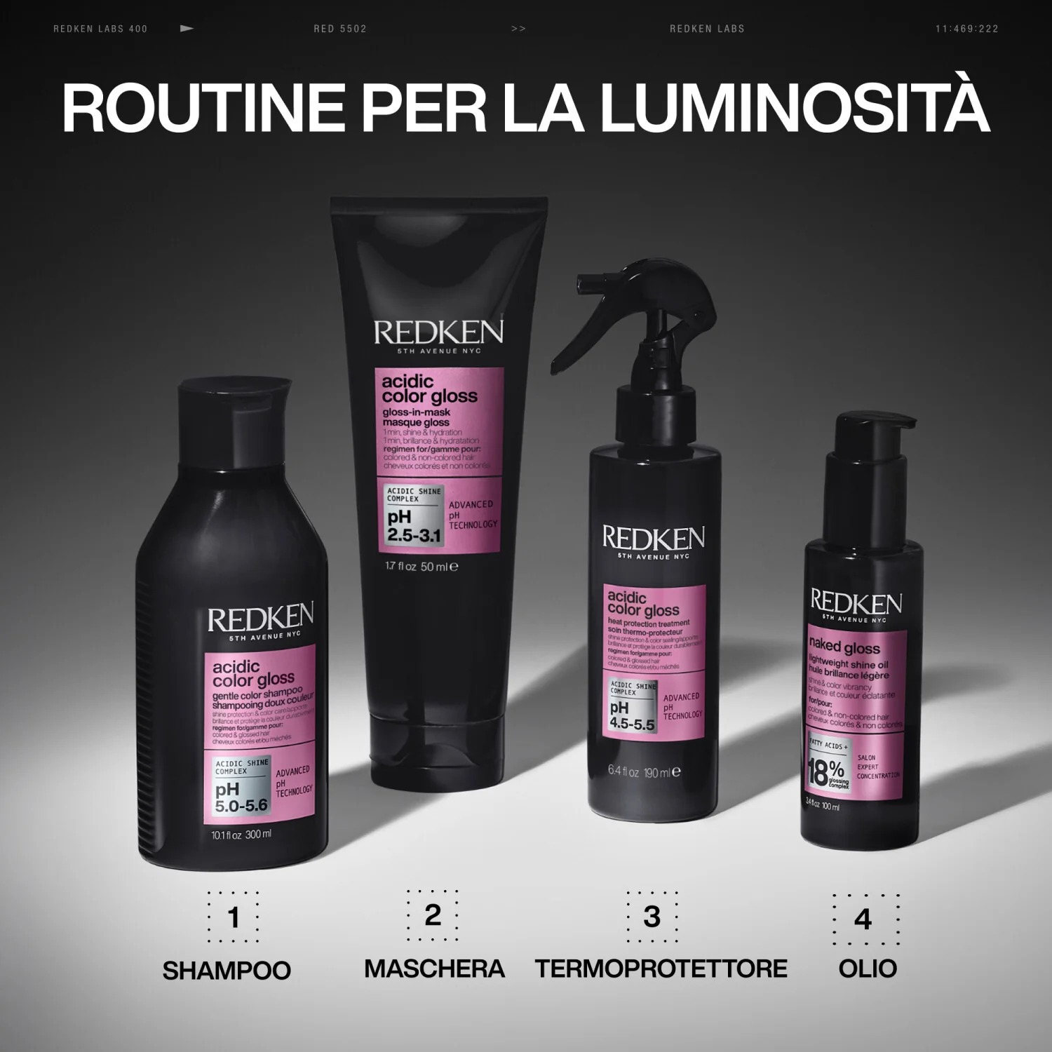Acidic Color Gloss Gloss-in-Mask - Maschera Illuminante Capelli, Maschera Idratante Capelli