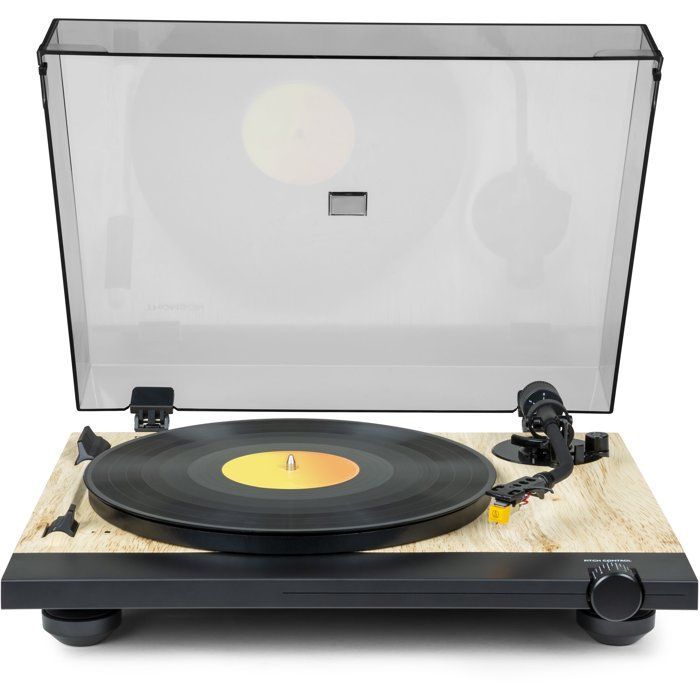 Giradischi - THOMSON - TT702 - 33 e 45 giri - Testina Audio Technica AT91 - Antiskating - Legno e nero