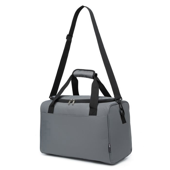 Bolso de mano Kono para avión, bolsa de viaje, equipaje de mano pequeño plegable, compatible con Ryanair, 40x20x25cm, bolsa deportiva, bolsa para hospital, 20L, gris