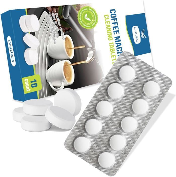10 Pastilles De Nettoyage Détartrant Pour Jura,Krups,Melitta,Delonghi,Ect Machines À Café Automatiques Et Cafetières-Nettoyant