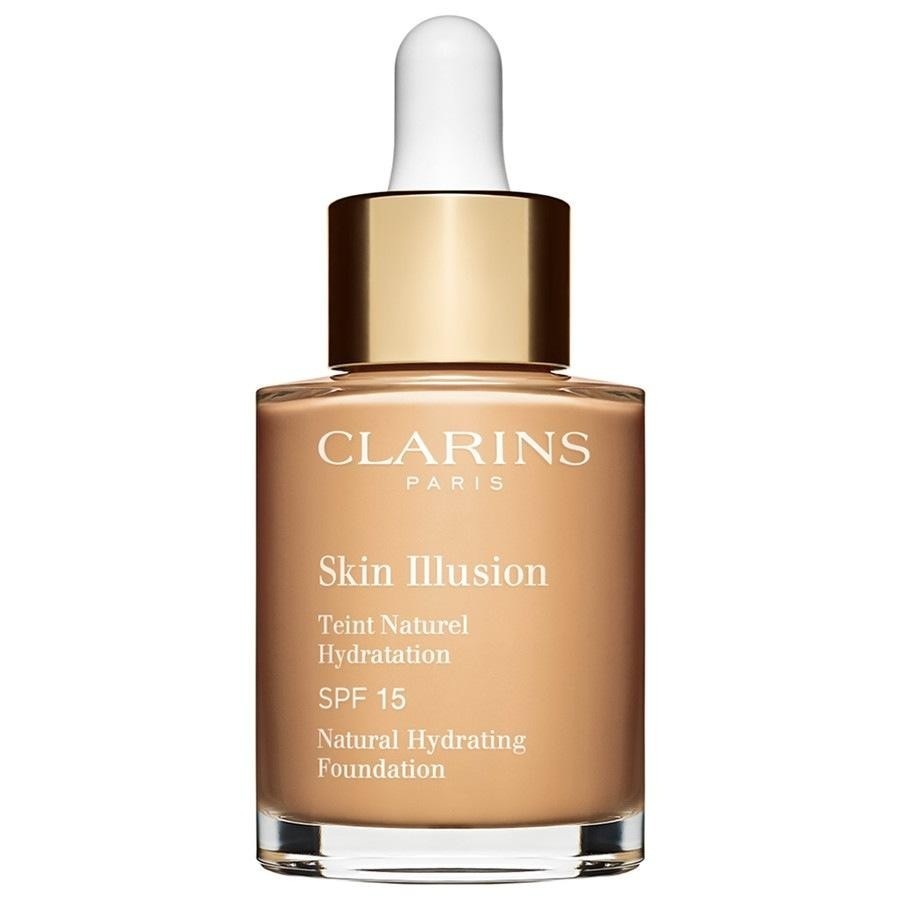 „Clarins Foundation Skin Illusion“ natūralus drėkinamasis makiažo pagrindas SPF 15, 30 ml