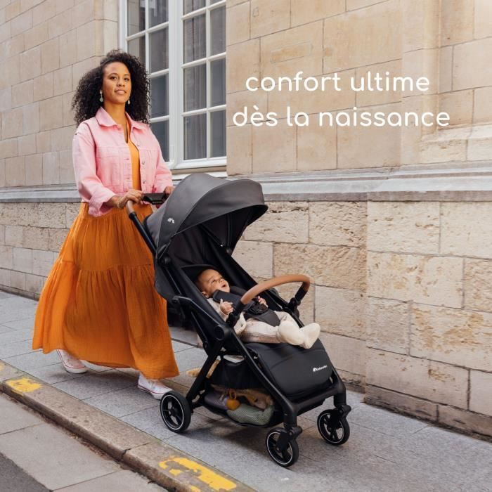 BEBECONFORT SUNLITE, Passeggino ultracompatto, comodo e leggero, dalla nascita fino a 4 anni, da 0 a 22 kg, Grigio Tint