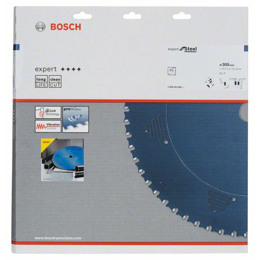 BOSCH 305 mm-es 60 fogú TCT körfűrész fémvágáshoz – ACÉLSZAKÉRTŐ
