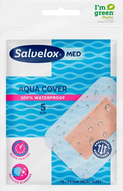 SALVELOX Salvelox Aqua Wundkompresse, 5 Stück