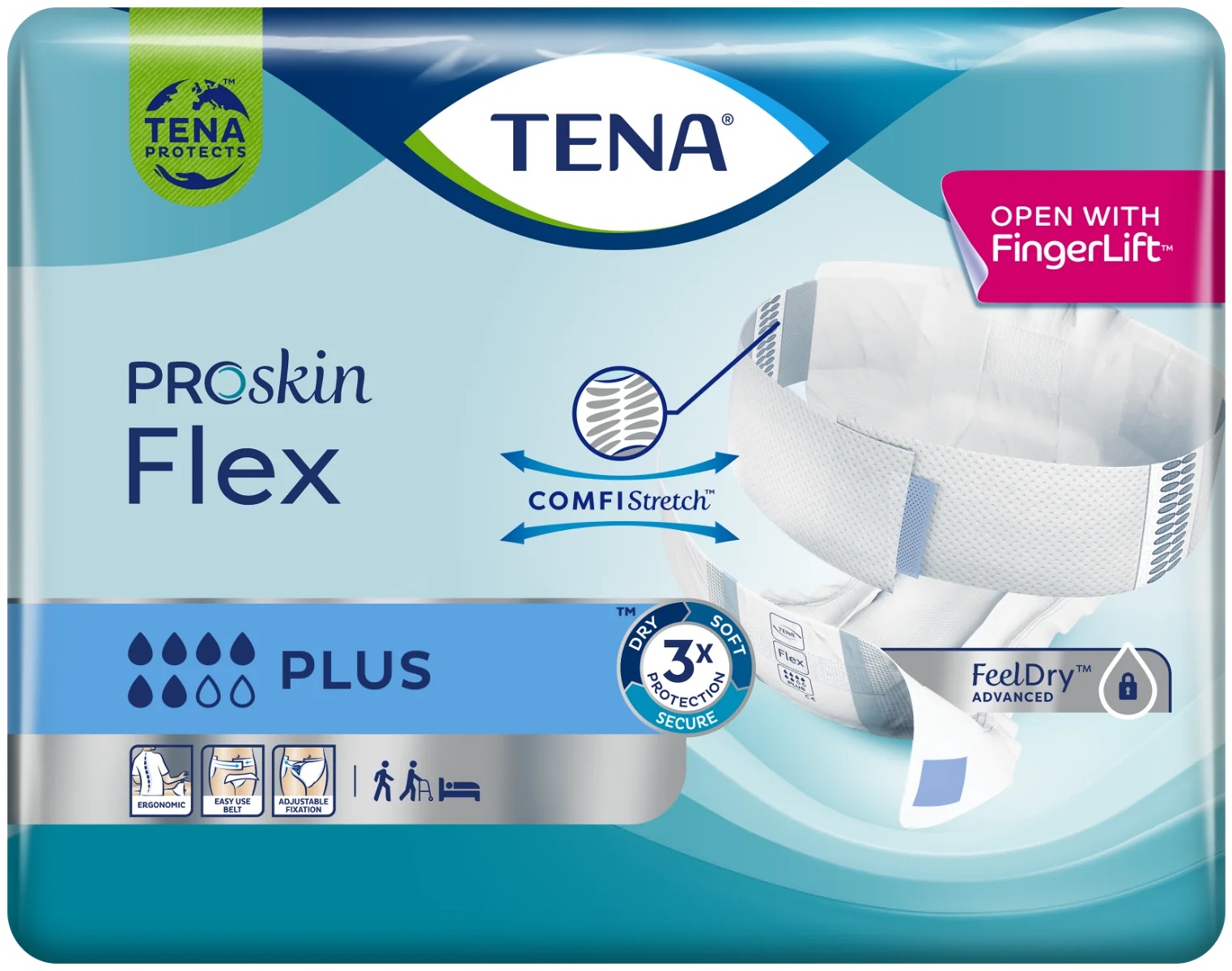 Compresas absorbentes TENA Tena Flex Plus S, 30 unidades