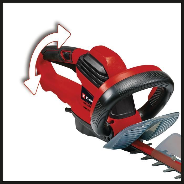 Einhell GE-EH 7067 elektrische heggenschaar (700 W, 67 cm snijlengte, beschermhoes, kabeluittrekbeveiliging)