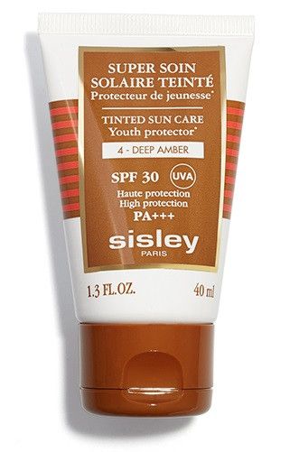 Tónovaný opaľovací krém Super Soin Solaire Visage SPF 30 Ochrana tváre